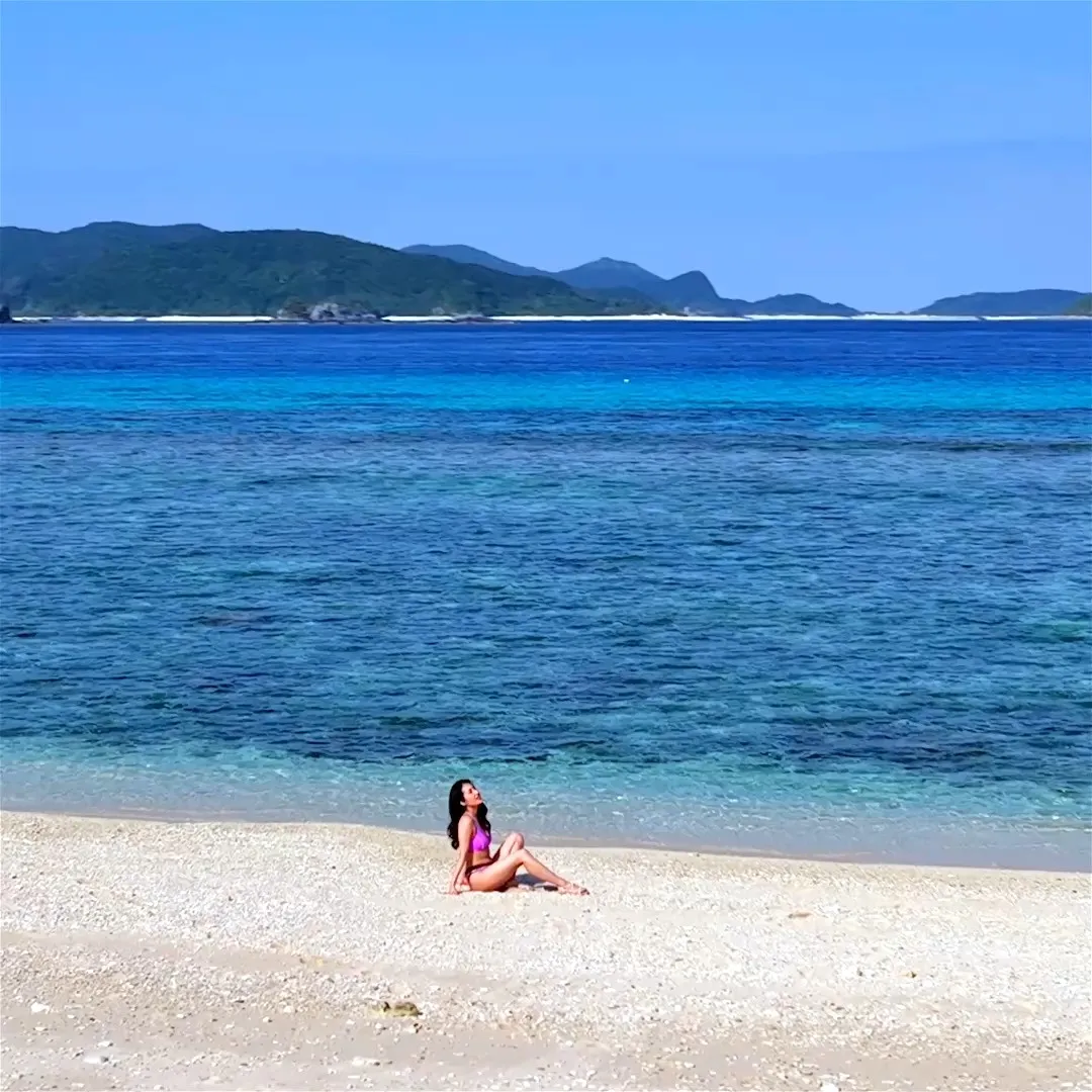 阿嘉島でドローン